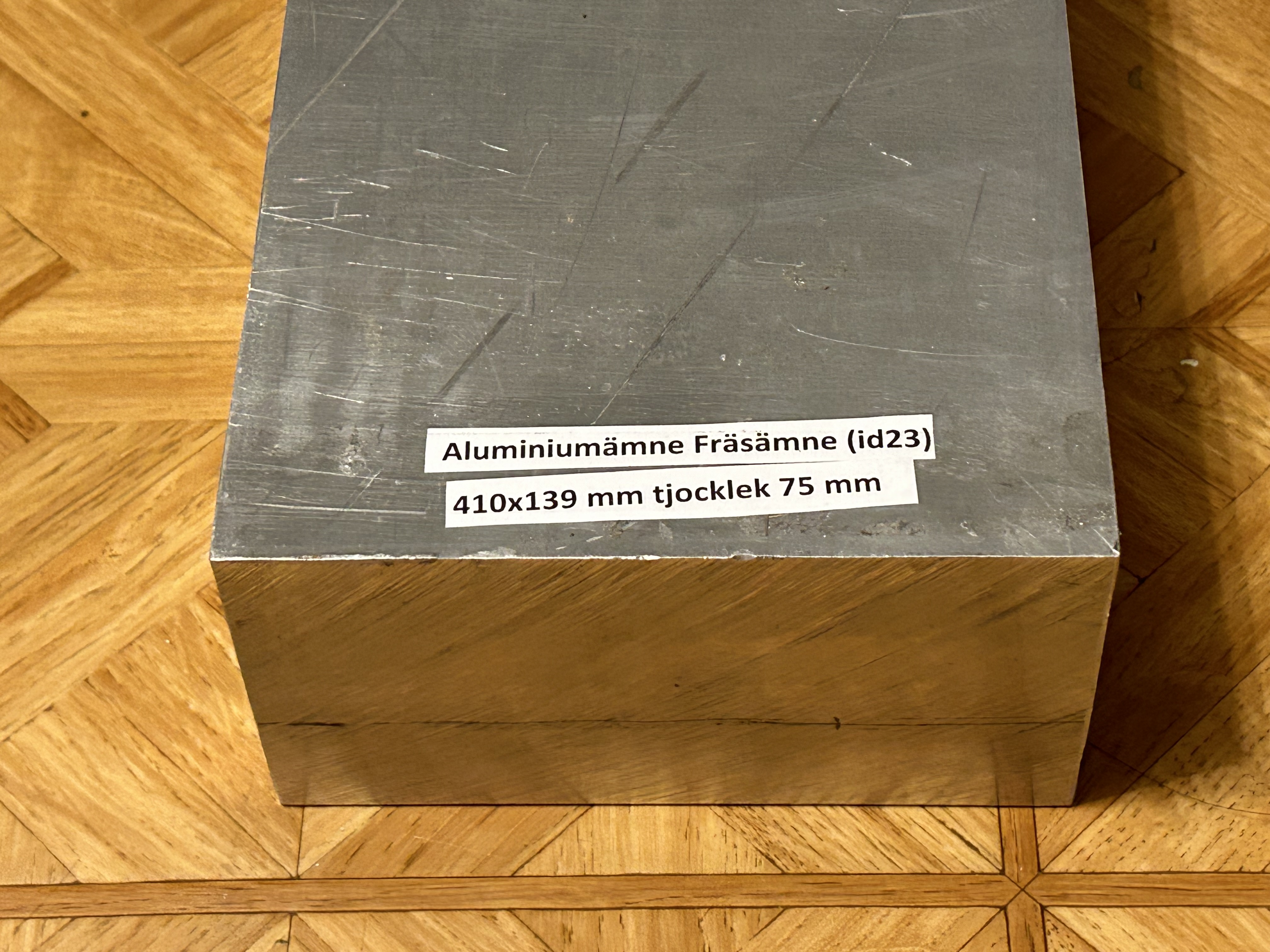 Aluminiumämne Fräsämne (id23) 410x139 mm tjocklek 75 mm_2