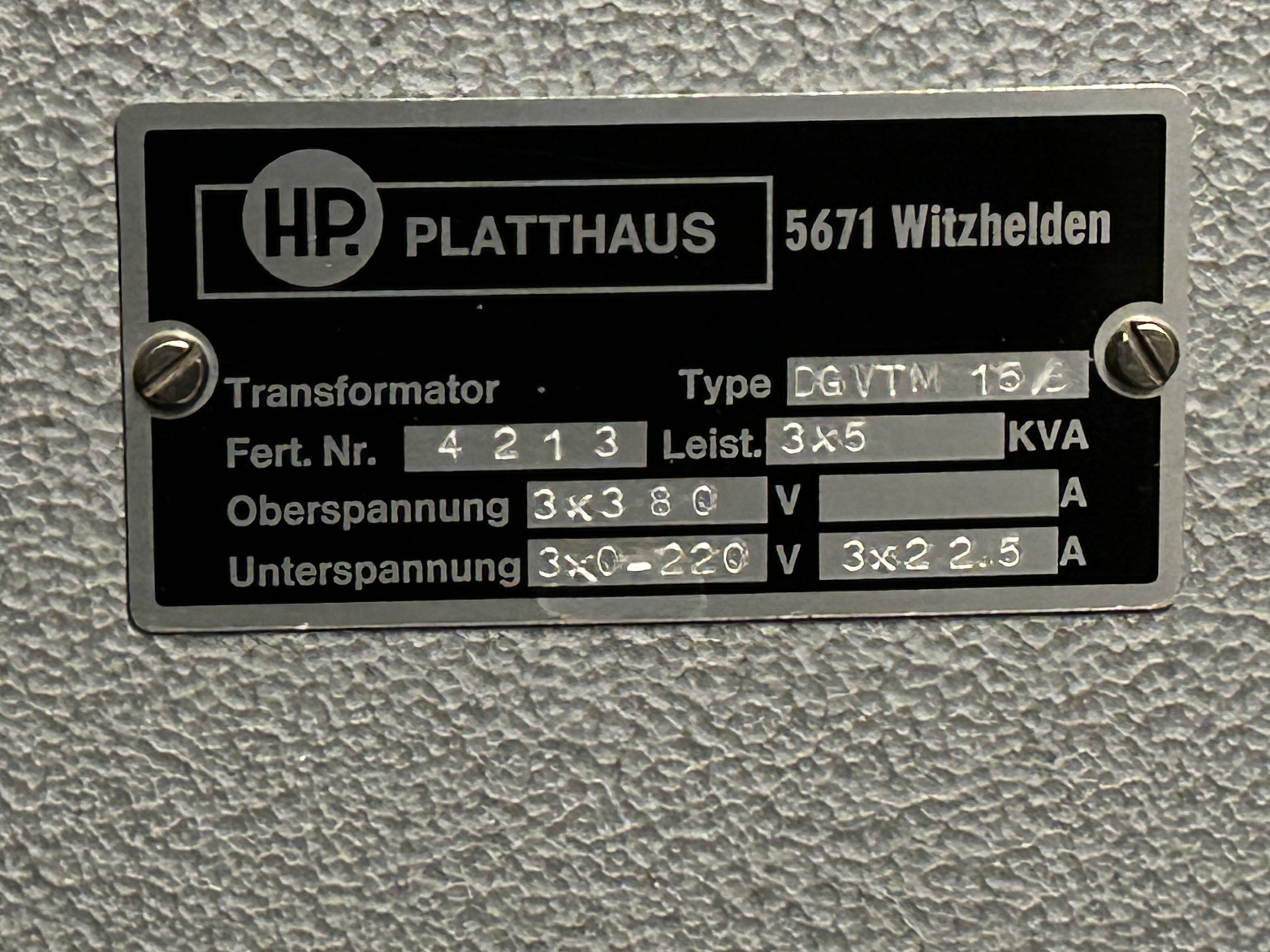 Transformator 15 kVA sparkopplad steglös utspänning_5